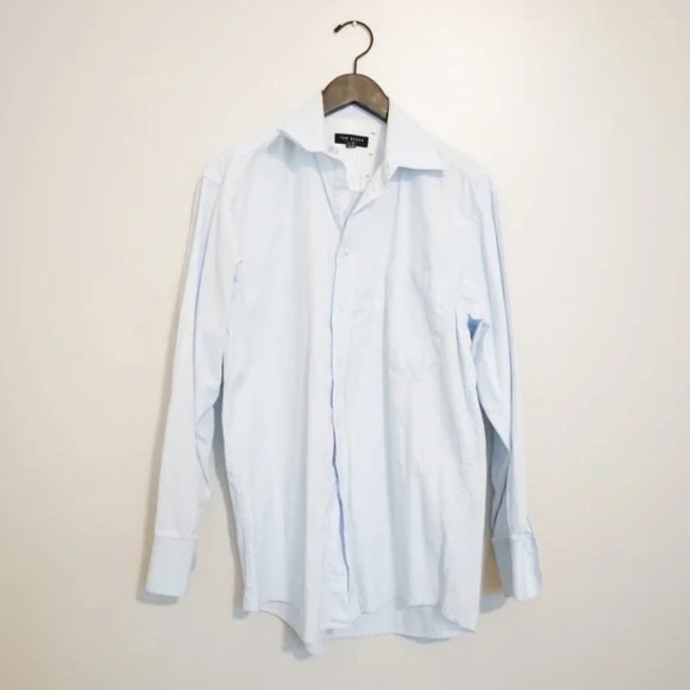 Ted Baker London Light Blue Button-down Dress Shirt Size 15-32/33